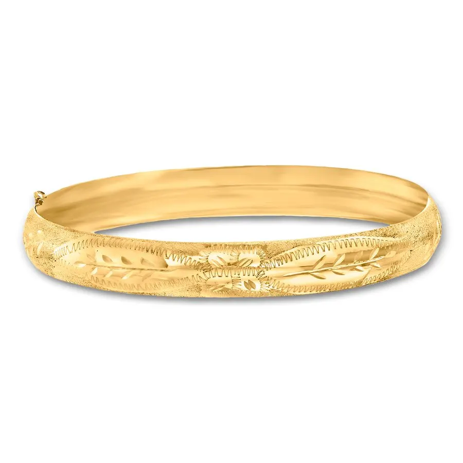 Byzance Engraved Gold Bangles