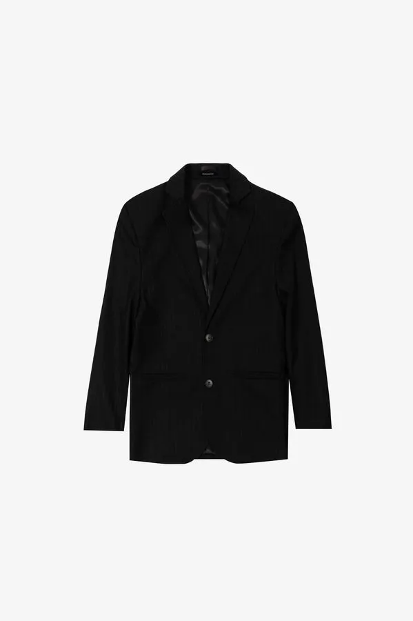 Draped Noir Blazer