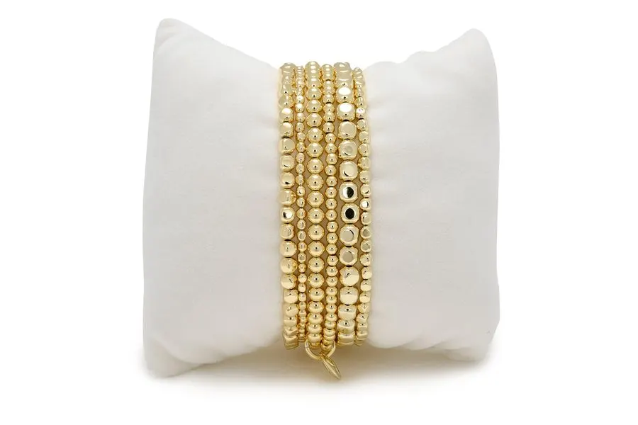 Wrist Stack Gold Bracelets