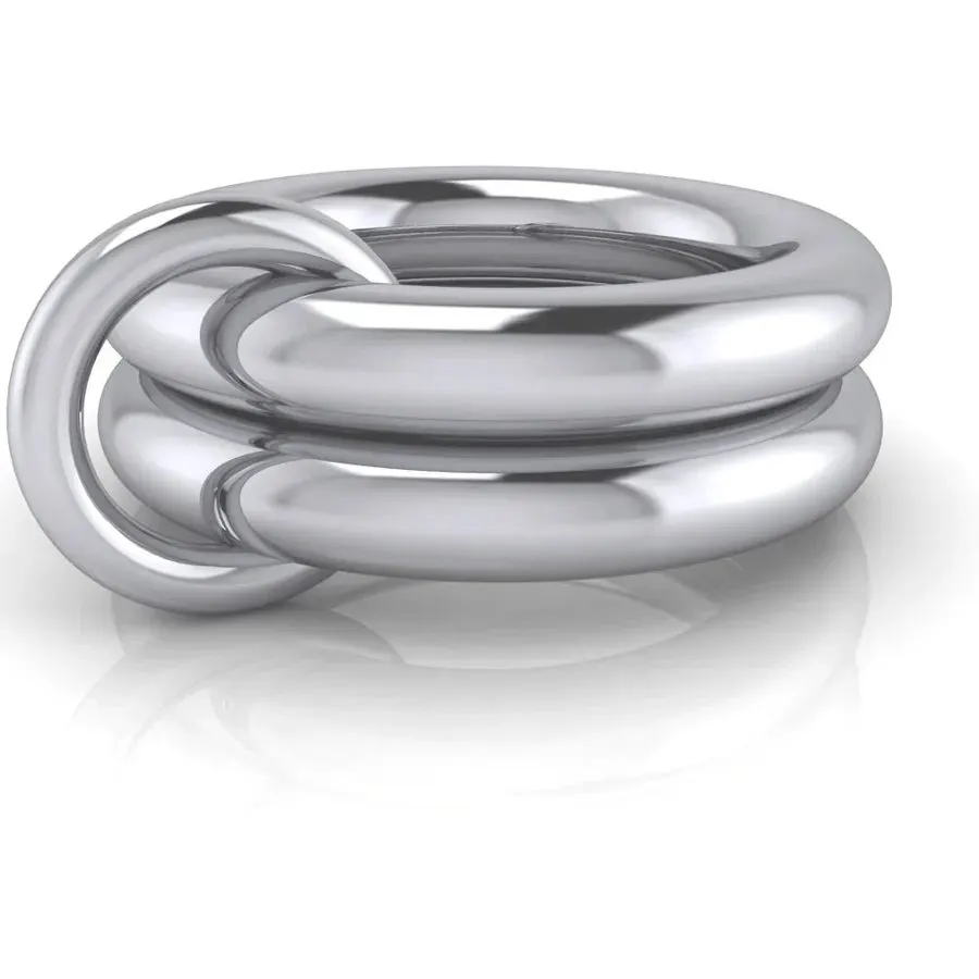 Stacked Silver Band Set