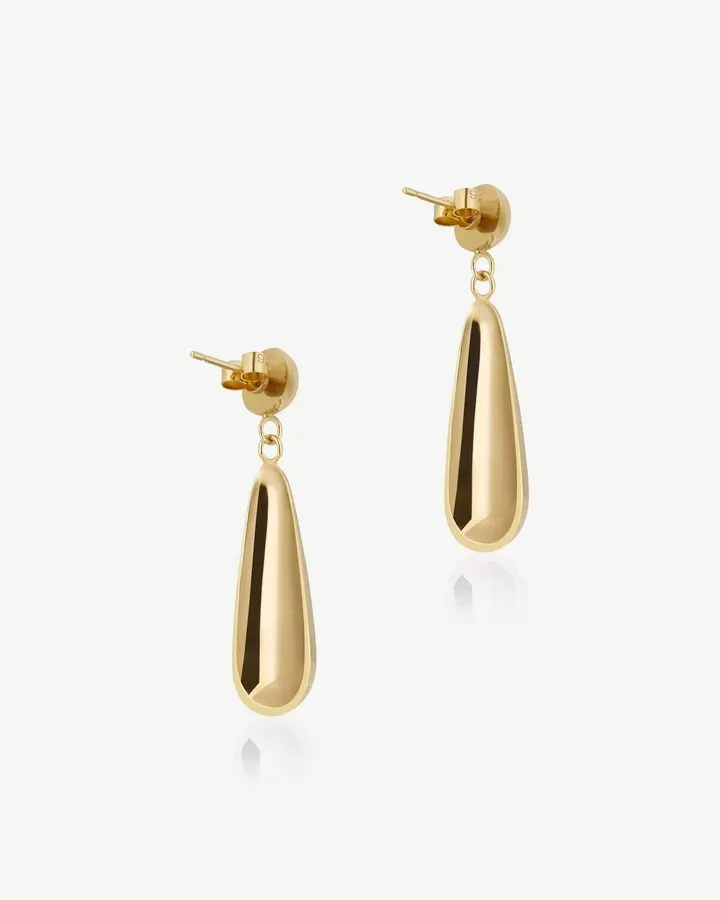 Gilded Teardrop Earrings