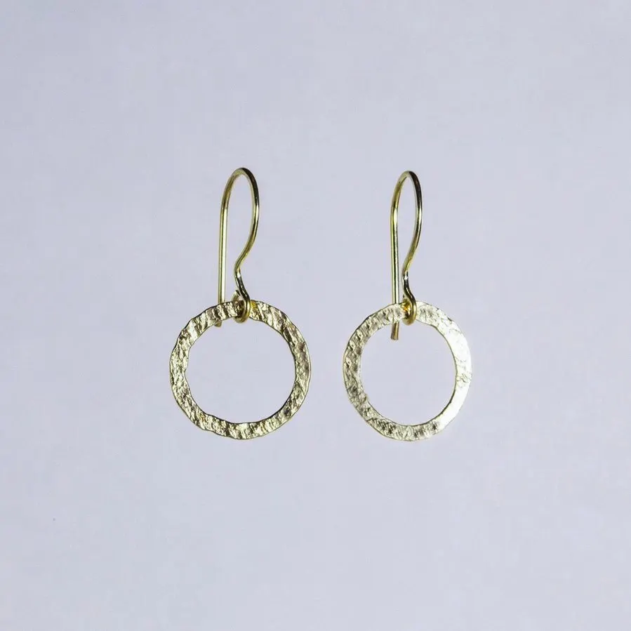 Ines Textured Gold Hoops