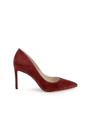 Burgundy Suede Pumps