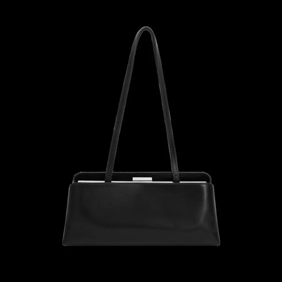 Noir Minimal Box Clutch