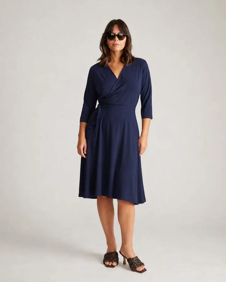 Vesper Midnight Wrap Dress