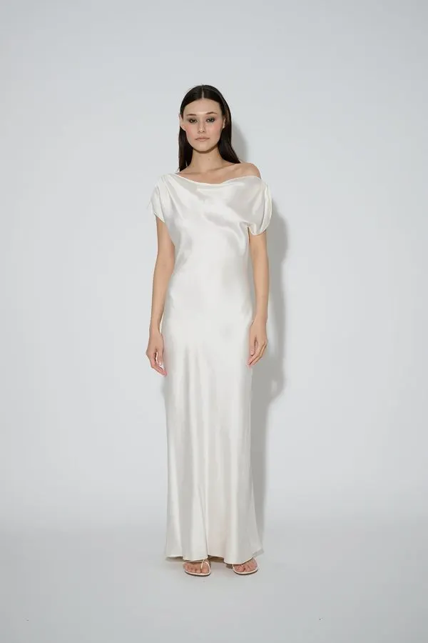 Soiree Cowl-Neck Gown