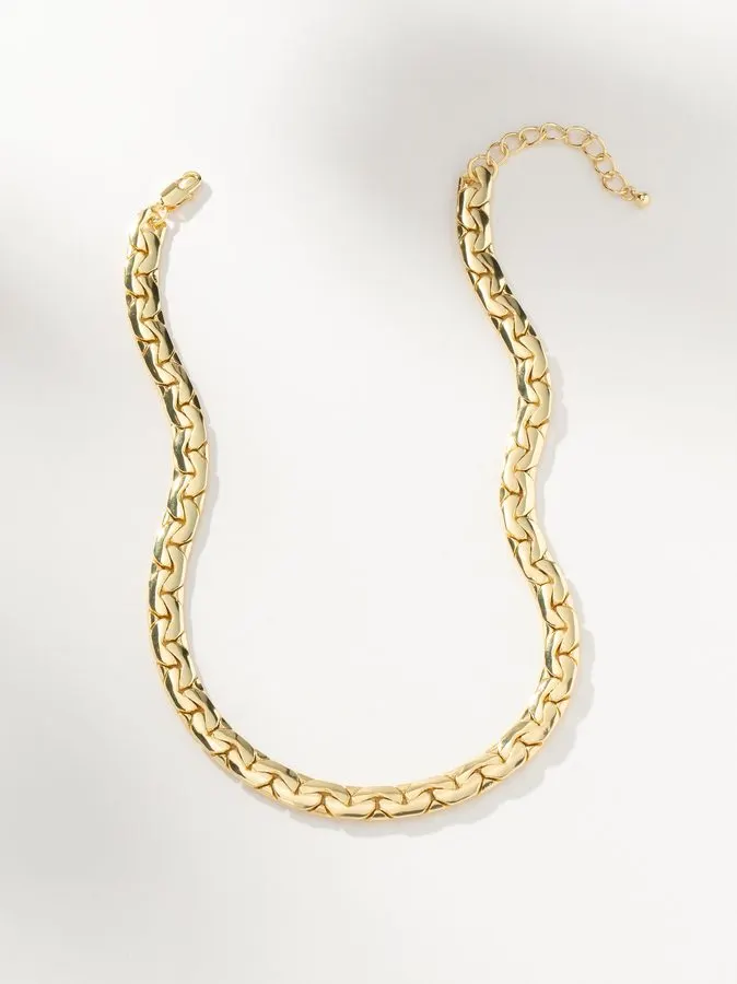 Noir Serpentine Snake Chain Necklace