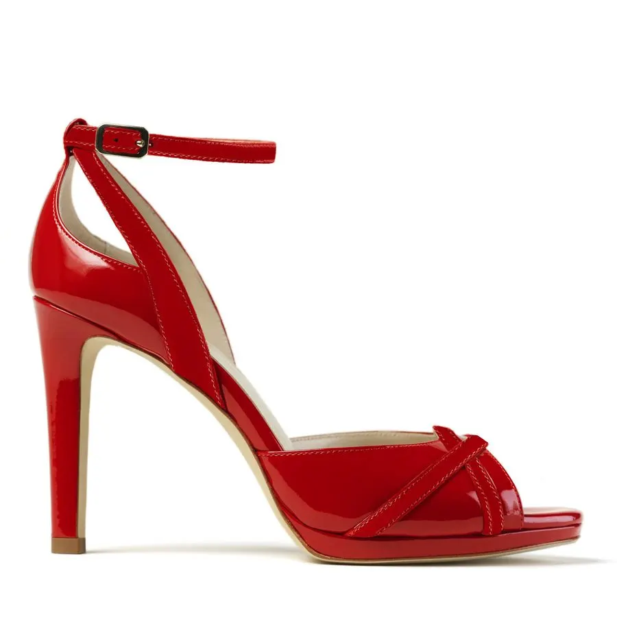 Crimson Platform Sandals