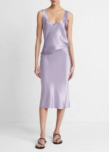 Dusk Satin Slip Skirt