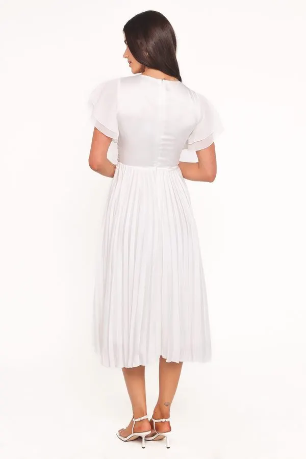 Nova Puff-Sleeve Midi Dress