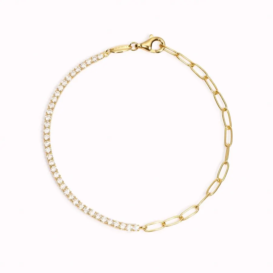 Slim Gold Tennis Bracelet