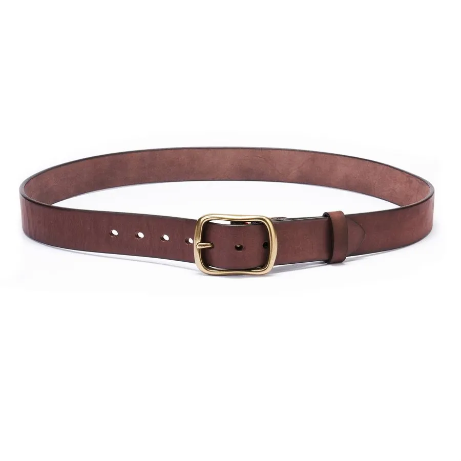 Espresso Vintage Leather Belt