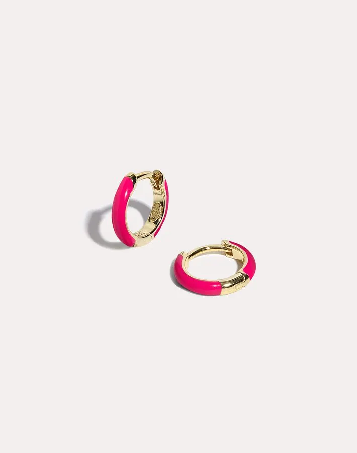 Enamel Colour-Pop Hoops
