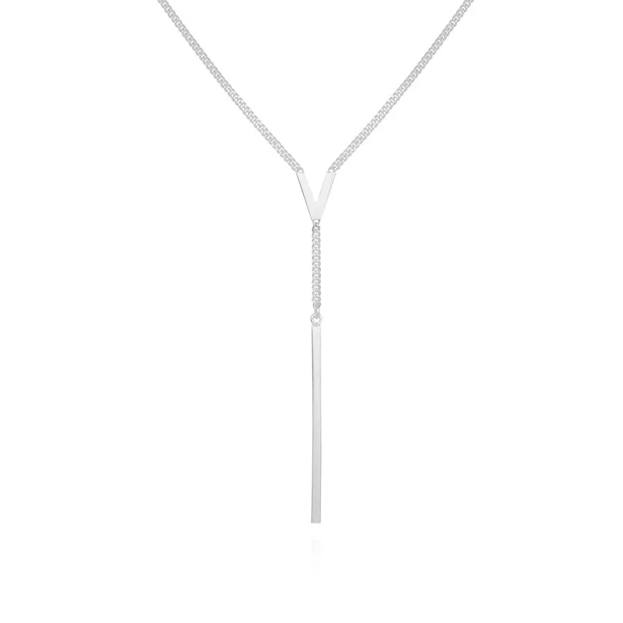 Noir Lariat Y-Drop Necklace