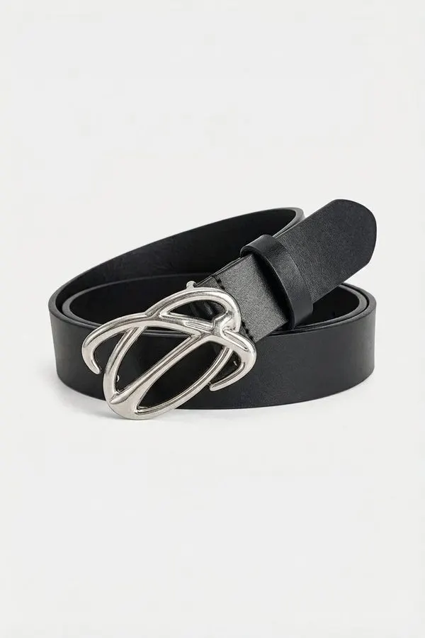 Jet Chrome-Buckle Belt