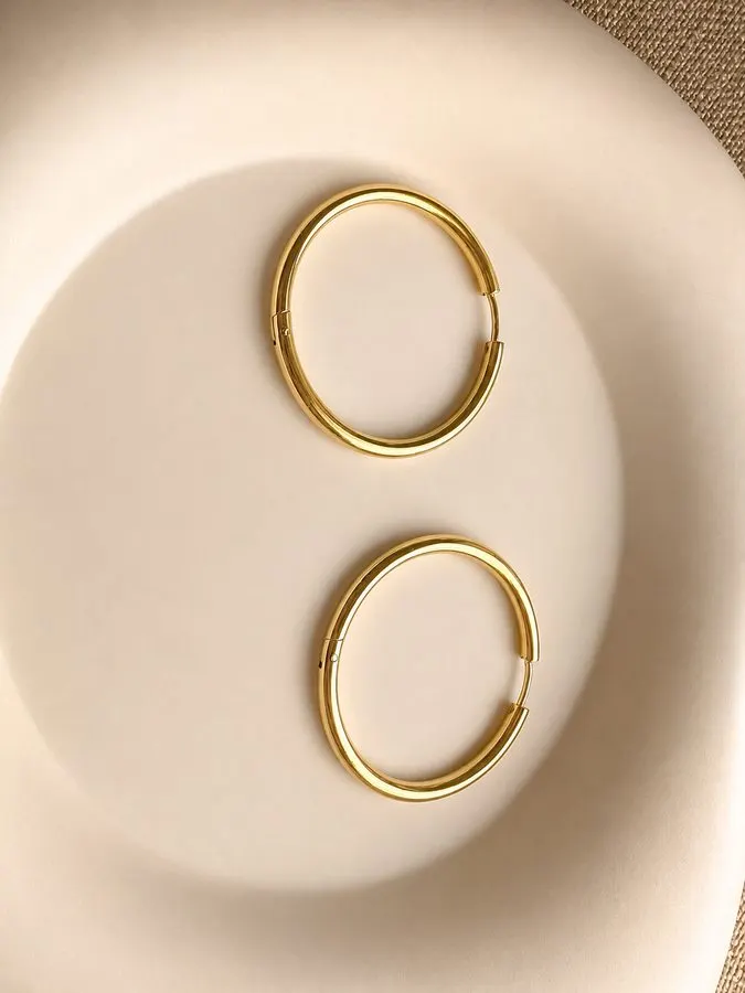 Aurelia Classic Gold Hoops