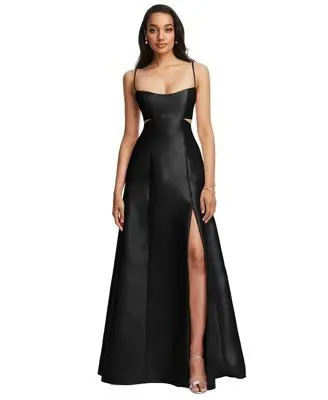 Nocturne Satin A-Line Gown