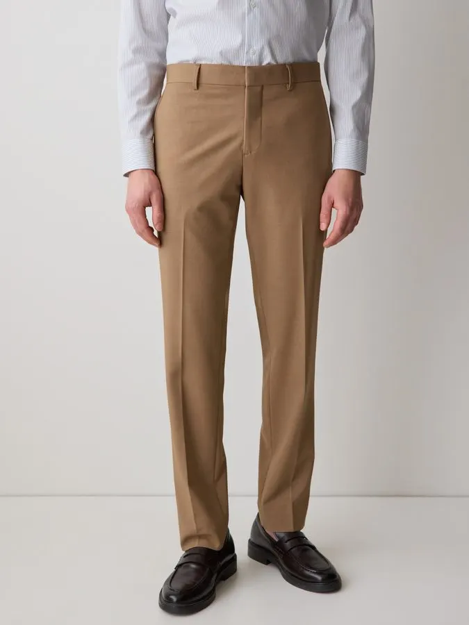 Camel Slim Suit Trousers