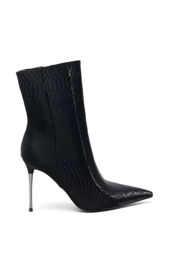 Onyx Stiletto Ankle Boots