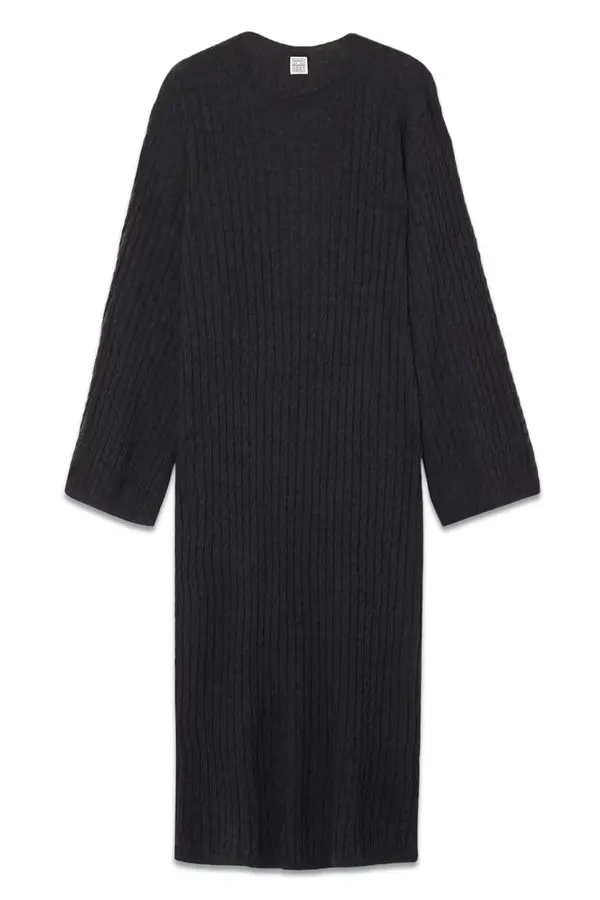 Thora Cable-Knit Midi Dress