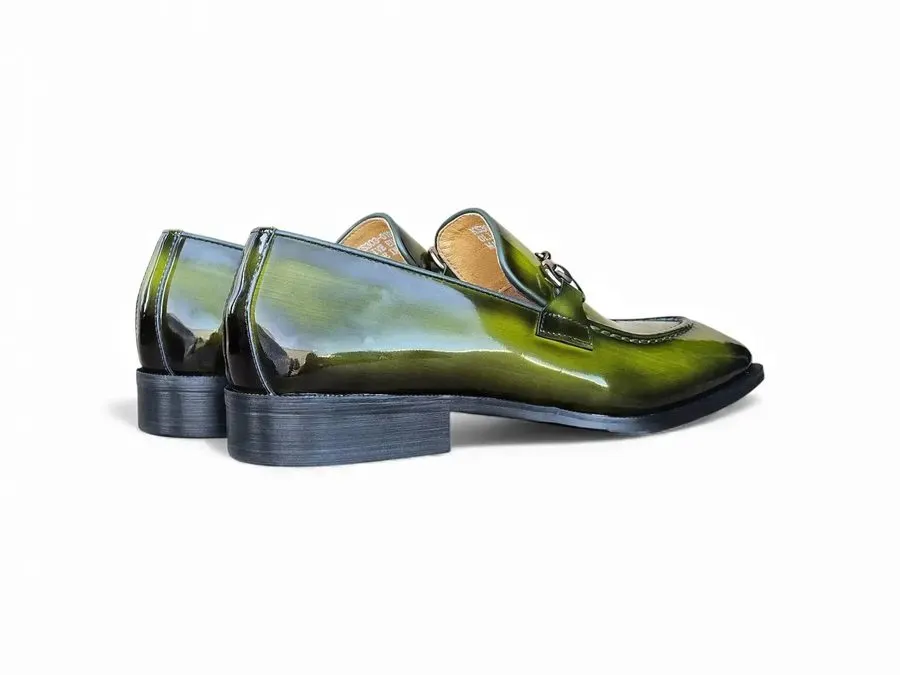 Emerald Buckle Loafers
