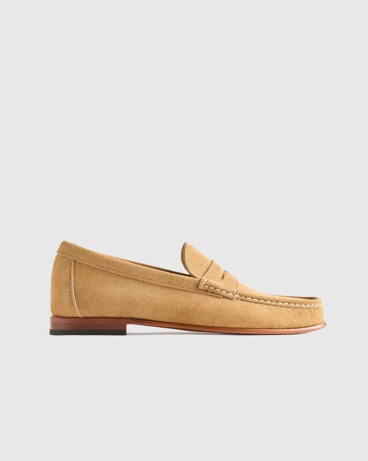 Suede Penny Loafers