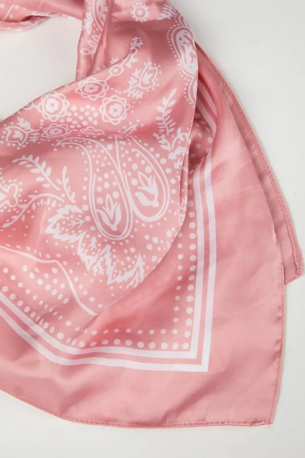 Sable Rose Silk Bandana