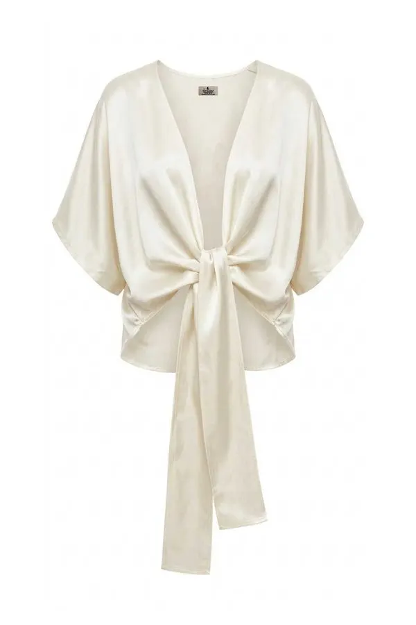 Vintage-Wash Silk Blouse