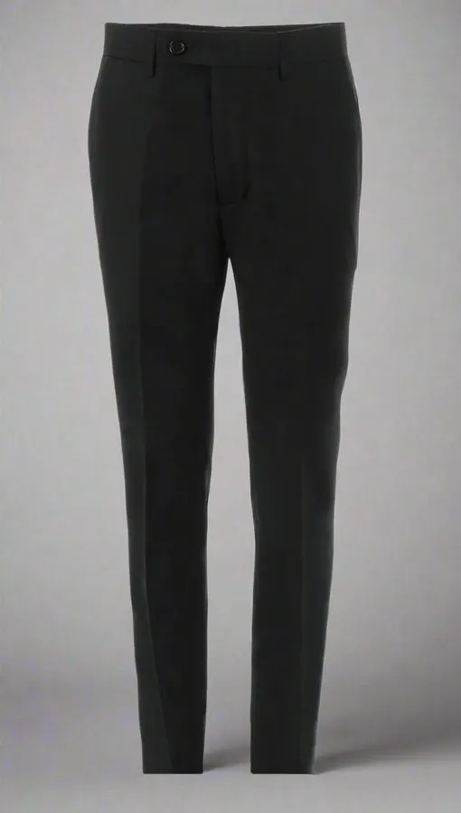 Onyx Straight-Cut Suit Trousers