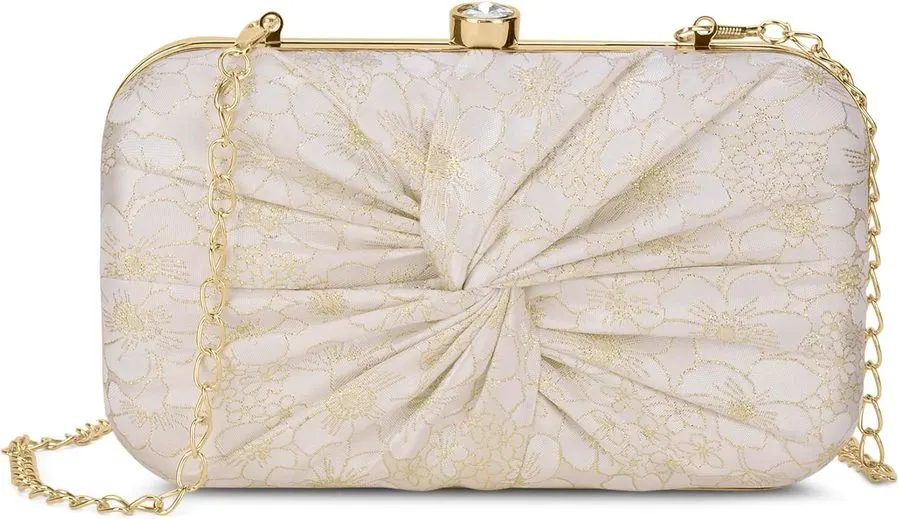 Vintage Bloom Frame Clutch