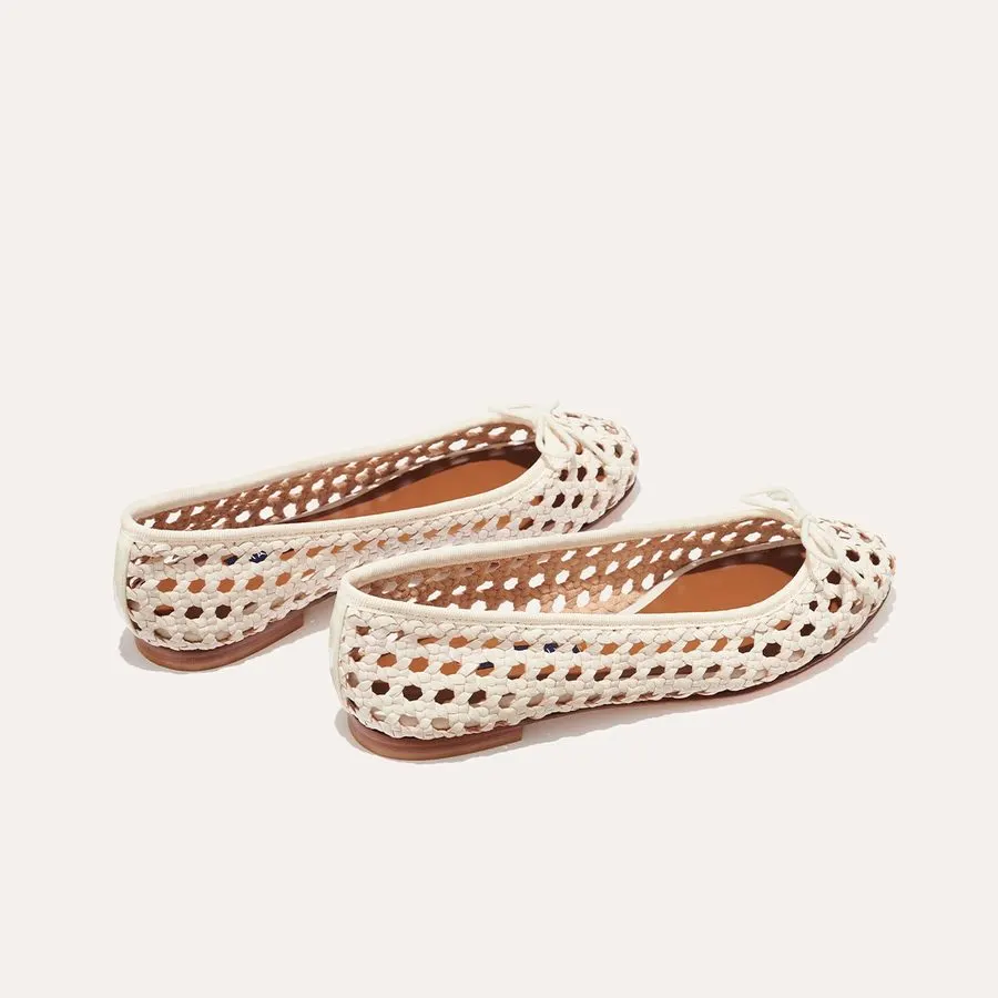 Woven Leather Flats