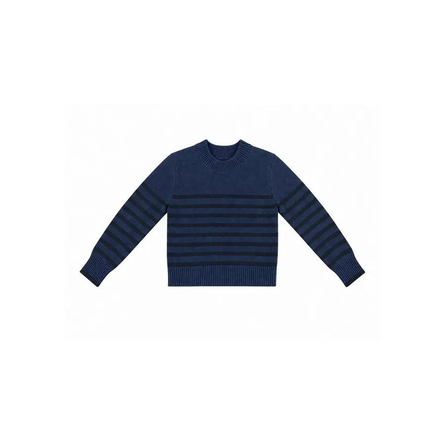 Striped Cotton-Knit Sweater