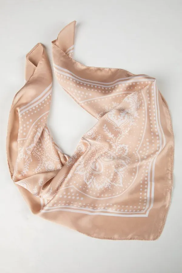 Sable Rose Silk Bandana