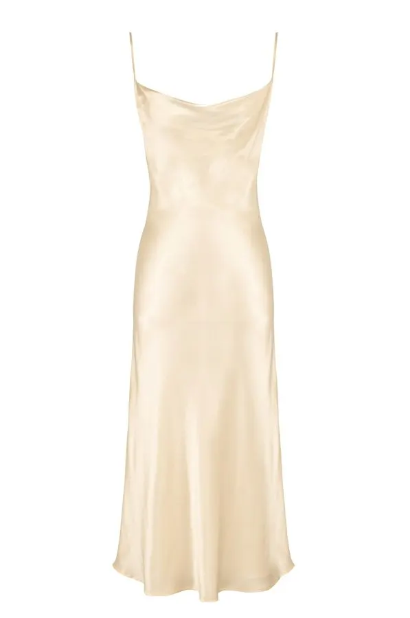 Pearl Silk Slip Dress