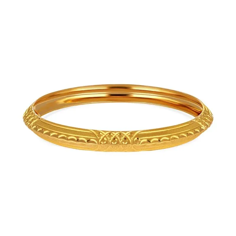 Ipsa Etched Gold Bangles