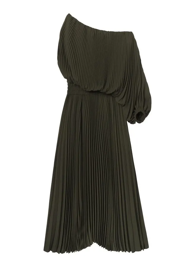 Marael Pleated Midi Dress
