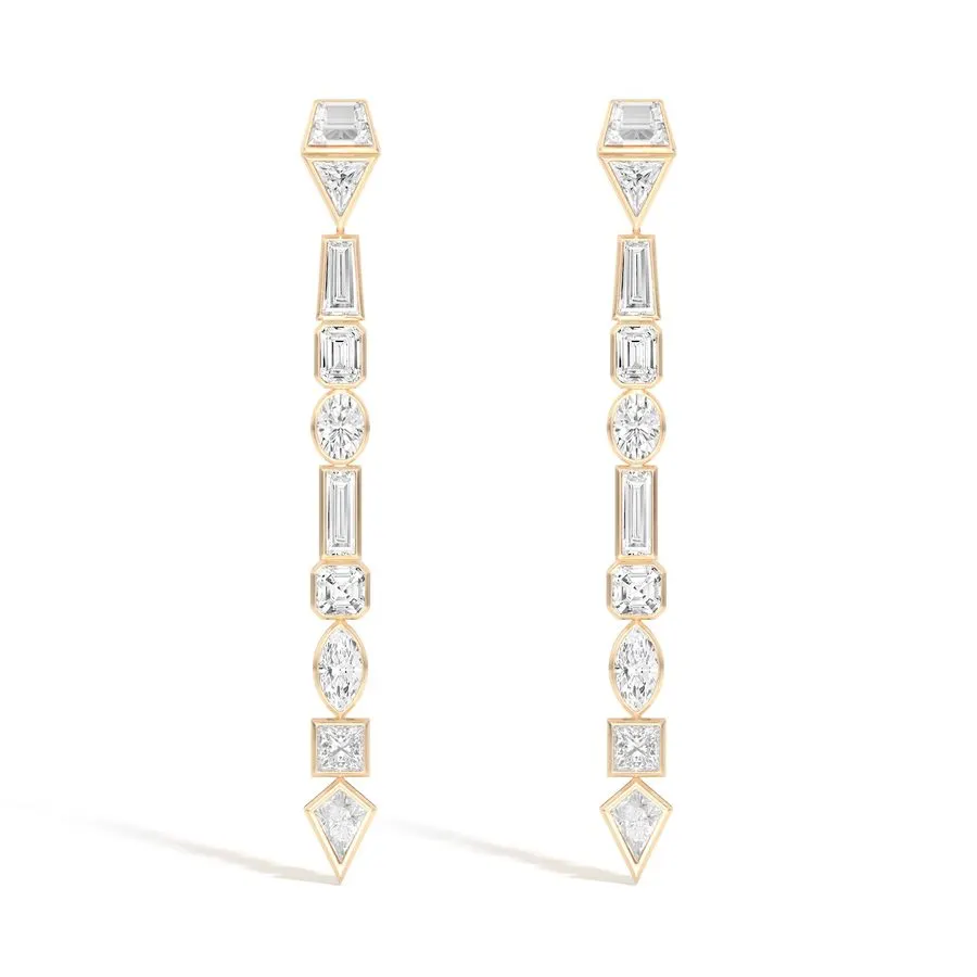 Shoulder-Duster Drop Earrings