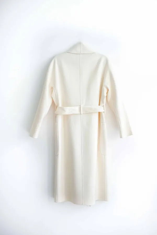 Winter White Wool Coat