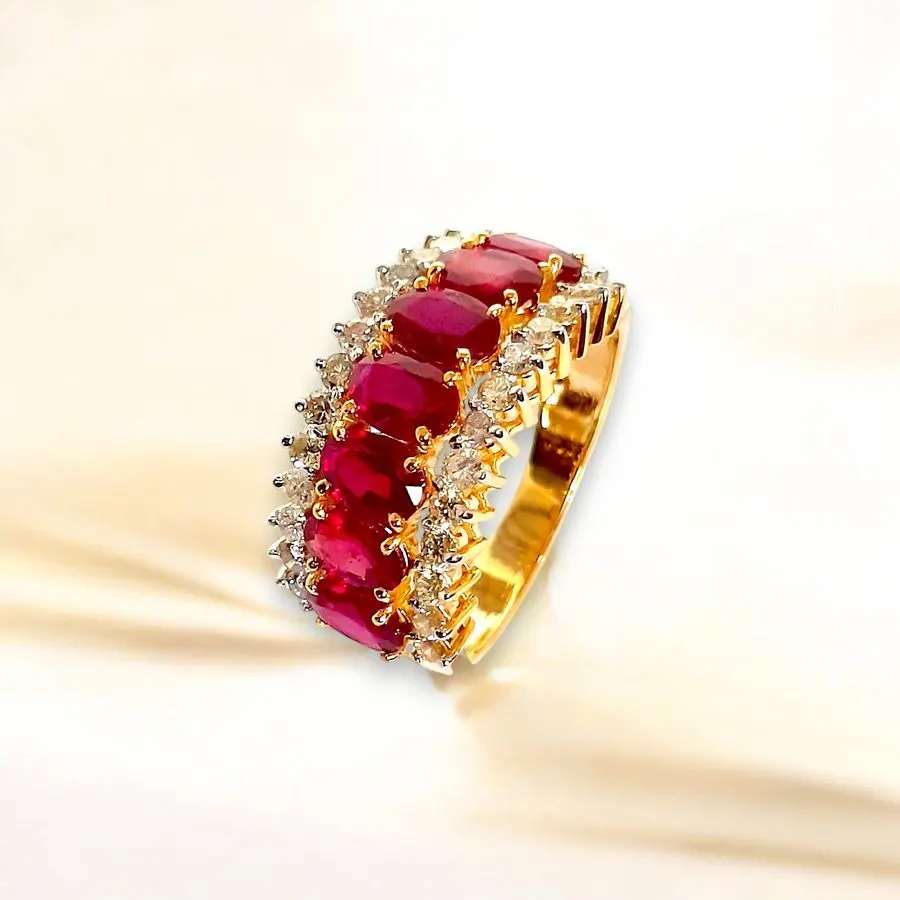 Crimson Statement Ring