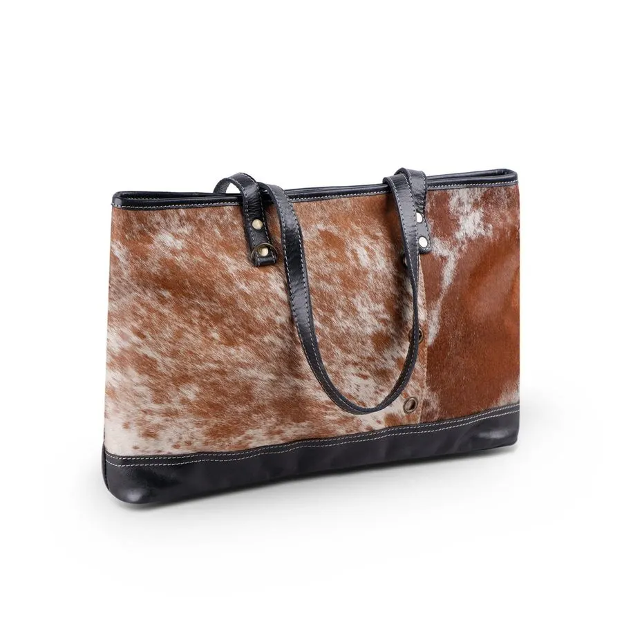 Blake Cowhide Zip Tote