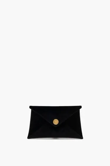 Noir Chain Envelope Clutch