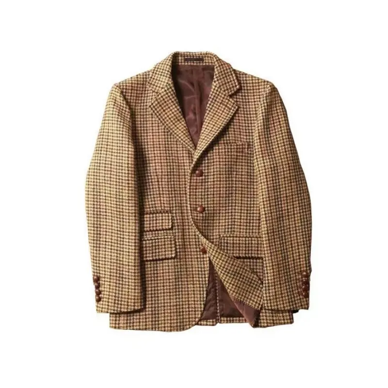 Houndstooth Tweed Blazer
