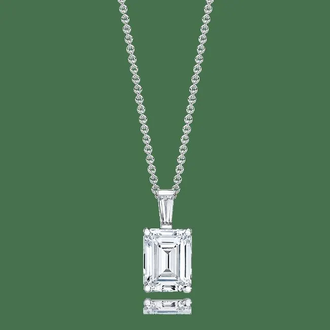 Cassia Emerald-Cut Pendant