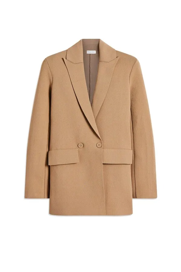 Camel Longline Tailored Blazer