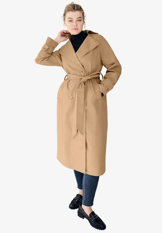 Camel Belted Trench Coat