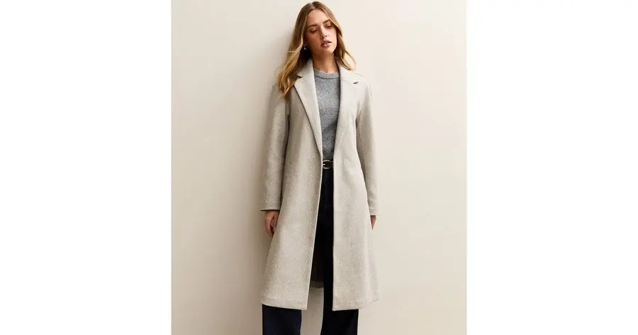 Dove Grey Longline Coat