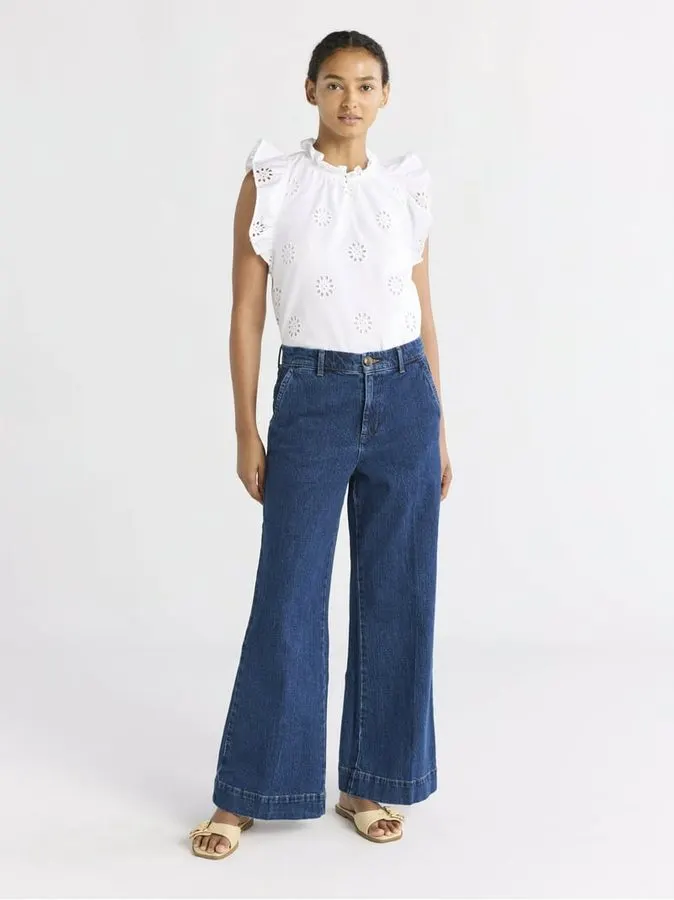 Wide-Leg Trouser Jeans