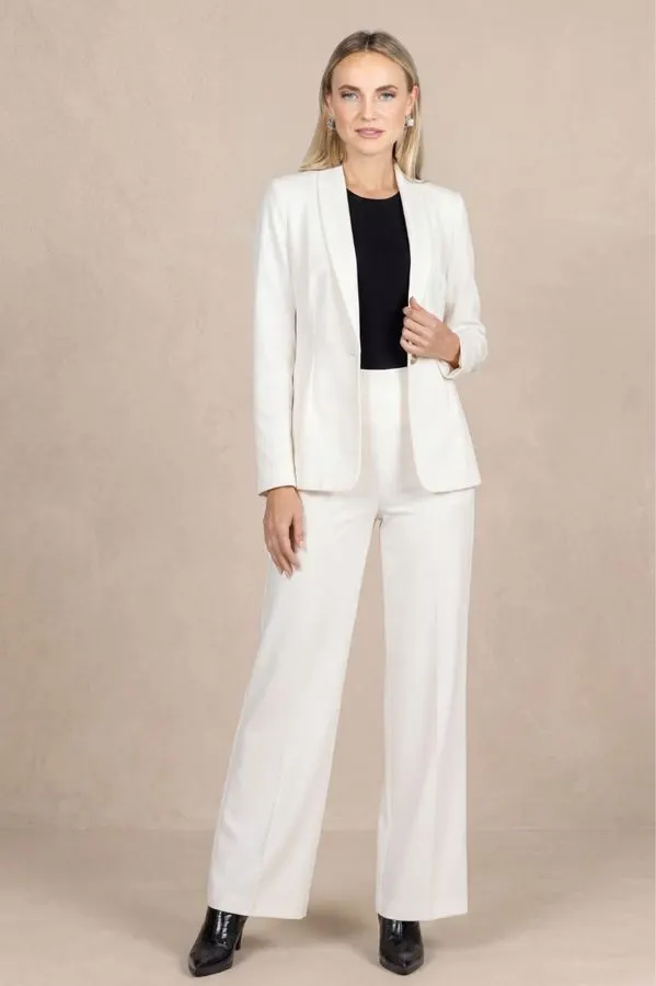 Ivory Blazer & Trouser Set