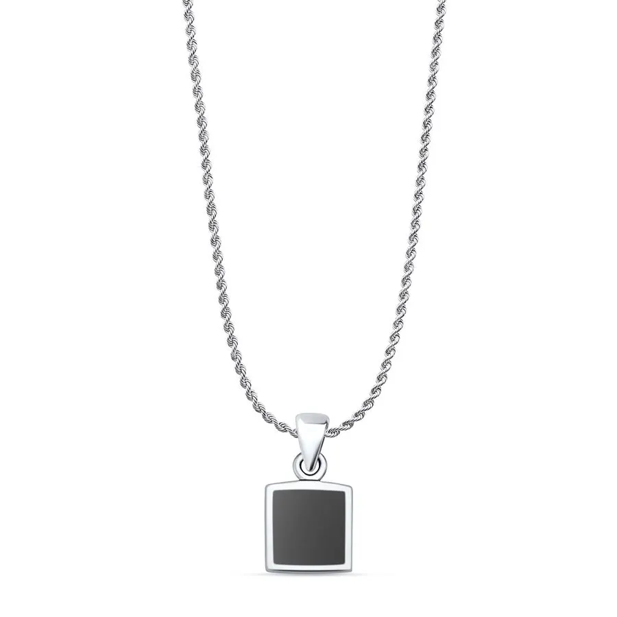 Onyx Rope Chain Necklace