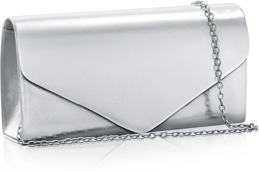 Lune Silver Evening Clutch